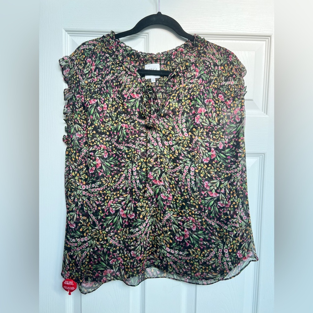 NWOT Misa Los Angeles Ruffle Blouse Top